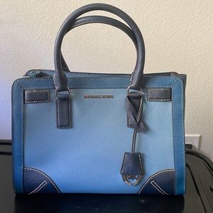 Michael Kors Blue Satchel Tote